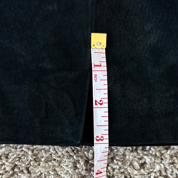 Sale!!! XOXO Women’s Vintage Y2K Mini Black Genuine Leather Suede Skirt Size S - Picture 8 of 12